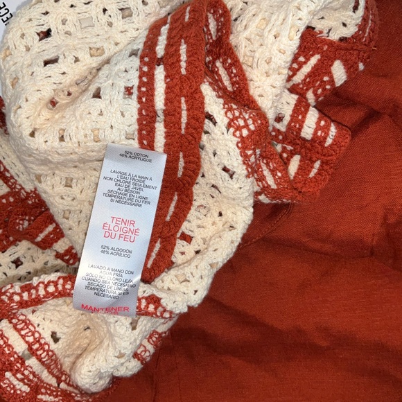 Jason Wu Women Brown & Cream Crop Top & Wrap Midi Skirt Set Size 10 MSRP $325 - Picture 2 of 10